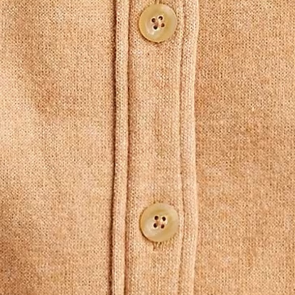 J. Crew | Women’s Shirt Jacket | Tan Wool Blend Button down Shacket | Size Med - Picture 6 of 16